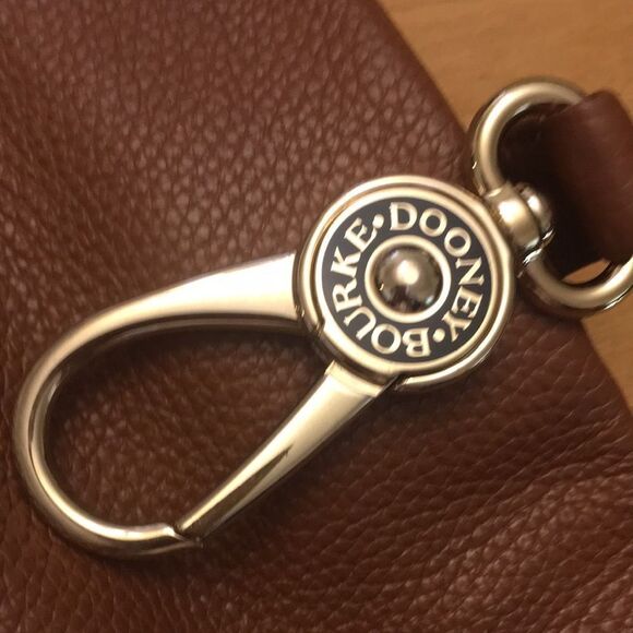 Dooney & Bourke Samba Hobo Logo Loc Sac Brown Pebbled Leather - Picture 6 of 17